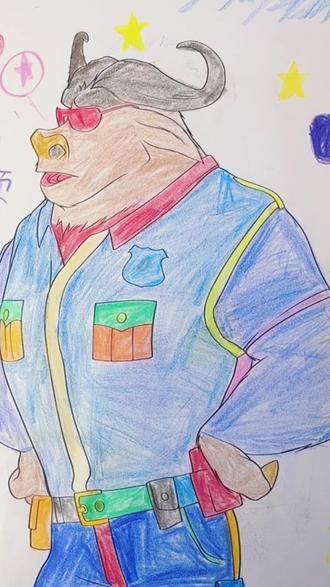 如果你家孩子喜欢画画,喜欢尼克和朱迪,那就给他准备这套#疯狂动物城 #描摹本 #画画