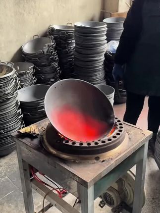 #无涂层不粘锅#老式生铁锅#家用铁锅#炒锅#铸铁锅