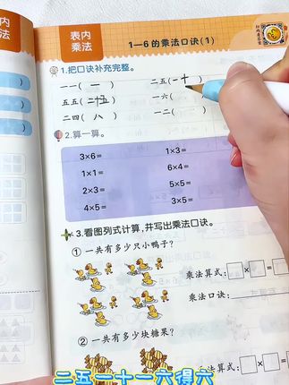 #表内乘法 是二年级重难点,准备一本图解乘除法专项,先理解再背口诀,孩子才能掌握#乘法口诀 #二年级 #乘法 #小学数学