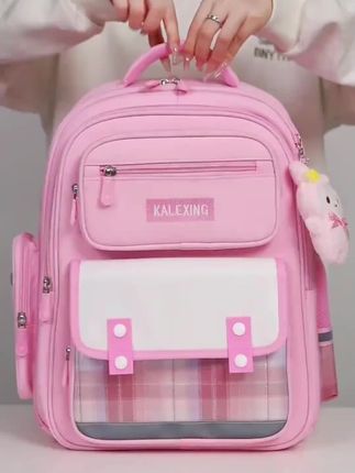 2025新款大容量女孩耐脏三到六减负护脊一年级超轻小学生儿童书包#新款书包推荐 #价格实惠质量好