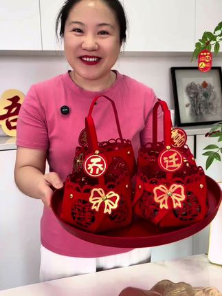 #乔迁之喜手提篮 #乔迁干果篮 #搬家仪式感 #乔迁之喜大吉大利 #红色喜庆
