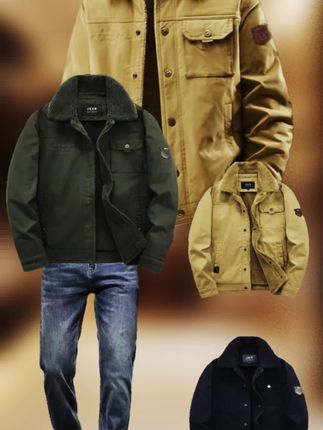 #反季清仓 #反季棉服 吉普加绒加厚工装棉服外套
