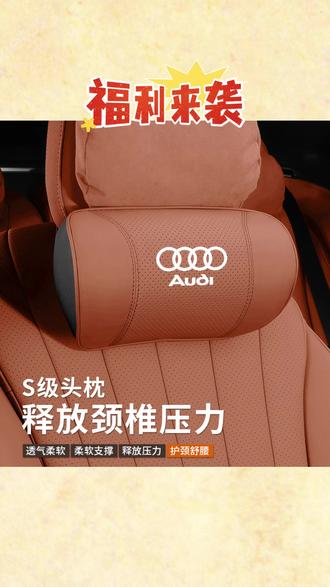 奥迪A4L/A3/A5/A6/A7车内饰用品腰垫Q3/Q2L/Q5汽车头枕护颈枕腰靠#汽车座椅腰靠 #汽车座椅枕头 #汽车腰靠垫 #座椅垫 #汽车靠背护腰靠垫
