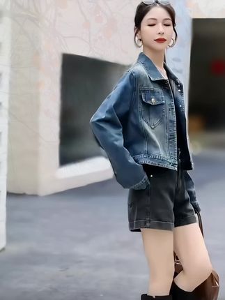 挖到适合秋天的牛仔外套!经典蓝色不挑人,小个子穿不压身高,巨好搭 #小个子牛仔外套#秋天牛仔外套 #经典牛仔蓝外套#百搭牛仔外套 #秋日穿搭灵感