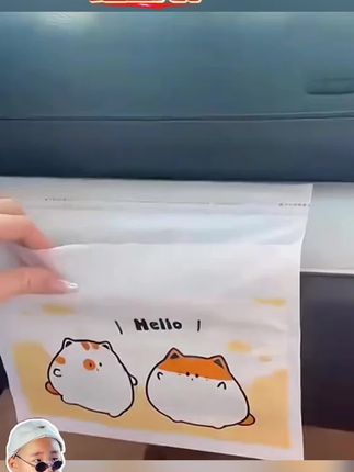 #垃圾袋 懒猫袋居家桌面车载垃圾袋粘贴式立式折叠加厚清洁袋学生收纳袋#加厚垃圾袋 #折叠垃圾袋 #车载垃圾袋 #便携垃圾袋