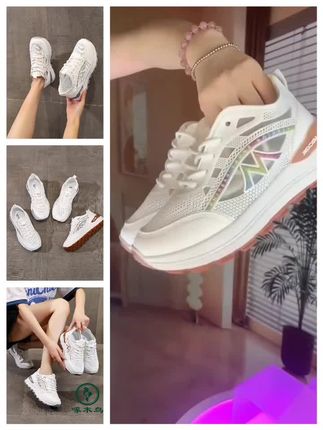 啄木鸟运动休闲鞋夏季新款冰丝网面厚底透气时尚百搭女鞋 #百搭鞋子 #潮鞋推荐好看不贵 #女鞋穿搭 #时尚美鞋