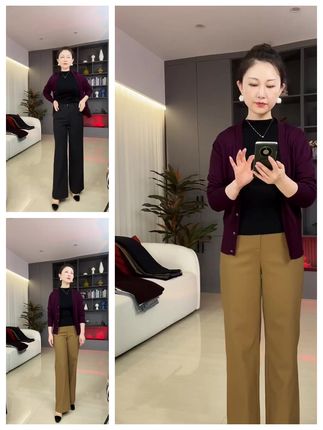 WENGE时尚高腰直筒裤爆款来袭!2023年秋季新品女显瘦百搭长裤休闲裤02600,简约大气,轻松驾驭各种场合!立即抢购,时尚由你定义!#WENGE #时尚潮流 #百搭神器