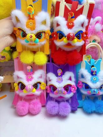 醒狮手提斜挎包 这颜值高低给自己安排一个#diy手工制作