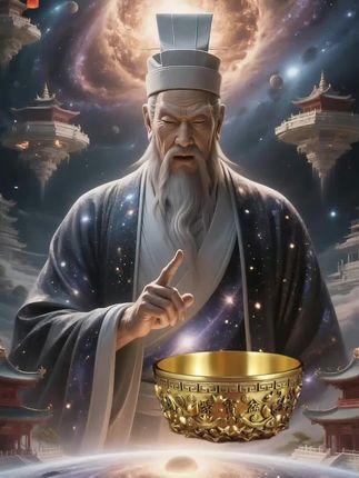招财纳福黄铜聚宝盆