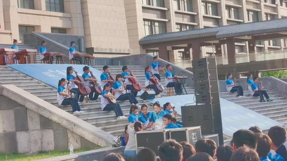 舞台表现也很棒👍👍👍#齐河一中音乐节 #齐河一中生态城