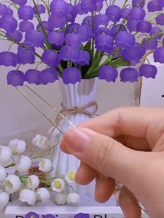 【七夕福利:送花瓶】香水铃兰仿真花手工diy材料包#香水铃兰仿真花#手工材料包