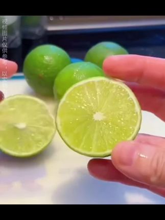 塔西提无籽青柠檬无籽香水柠檬果香新鲜皮薄多汁果园现摘