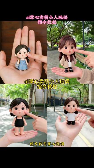 ai掌心卖萌人玩偶指令教程来了ai萌炸日常瞬间#珍珠小人#捏脸#豆包ai #豆包P图已经nextlevel了