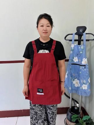 防泼水爆款简约围裙厨房做饭围腰可定制上班工作服#围裙 #厨房好物 #防水防油#工作服 #谁穿谁好看