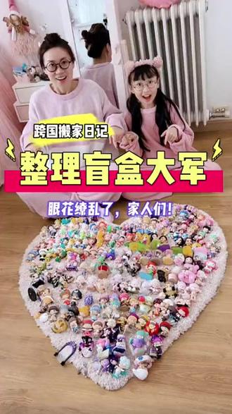 上百号盲盒大军,终于重见天日了!#机灵姐一家 #机灵姐的成长