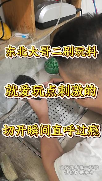 东北大哥冒险之旅之切翡翠#翡翠#翡翠原石#翡翠手镯#翡翠珠宝