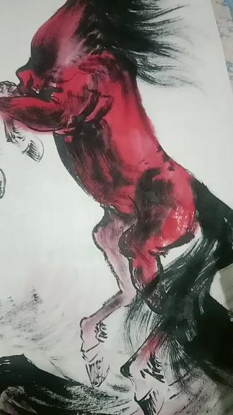 好久没动笔了,马年画马,祝马年红红火火,越来越好🌹🌹🌹