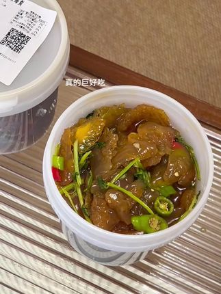 #船小宇 酸辣海蜇头,真的巨好吃!脆脆的,酸辣带点甜!回购好几次了~好吃#强烈推荐 #大连海鲜 #海鲜美食 #海蜇头