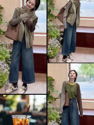#简约穿搭 #牛仔穿搭 #慵懒风穿搭 #欧韩穿搭 #极简穿搭
