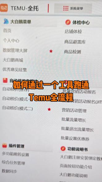 如何通过一个工具跑通Temu店铺全流程? #temu #跨境电商 #temu运营 #temu插件