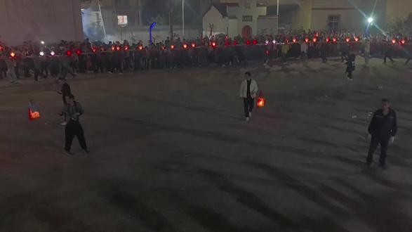 石人乡人民的专属年味,抬龙灯#农村风俗传统