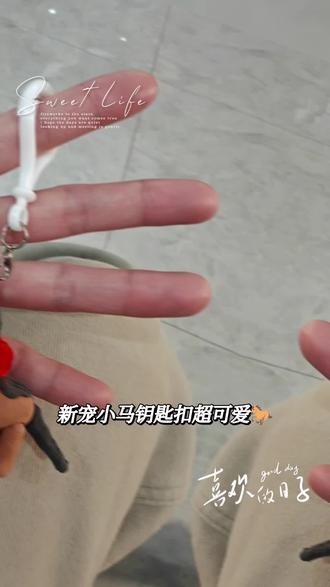 妮儿的手工作品:小马钥匙扣#手工