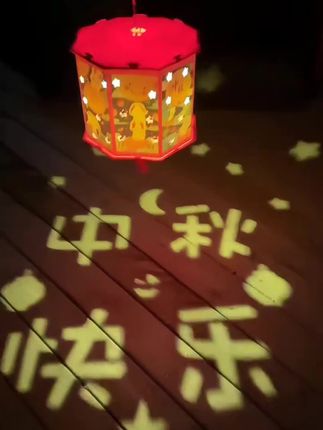 #中秋节灯笼 #节日国潮灯笼 #发光投影灯笼 #手提花灯 #好物分享🔥