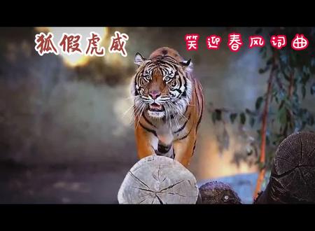 狐假虎威 笑迎春风创作