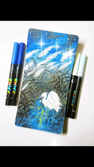 星夜栖鹭|丙烯马克笔视频教程 星河落苇塘,白鹭立清塘,晚风携萤火,漫入沉沉夜!
月下寒塘,苇絮漫漫,一只白鹭,独享整片星空。
🖊️:恩米 📒:轻听蝴蝶本 👋:😊画画的白白
#零基础学画画 #跟着抖音学画画 #一起学画画 #丙烯马克笔 #治愈系风景