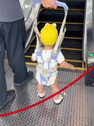 #宝妈带娃解放双手 贝肽斯婴儿学步带婴幼儿学步牵引绳辅助站立防摔倒宝宝学走路神器#带娃神器
