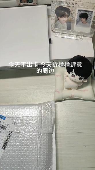 橹橹肆意开箱,簪花拍美翻了#王橹杰 #周边 #tf四代