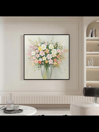 繁花似锦现代轻奢装饰画客厅餐厅玄关挂画#繁花似锦装饰画 #现代轻奢挂画 #客厅背景装饰画 #餐厅玄关挂画 #油画装饰画