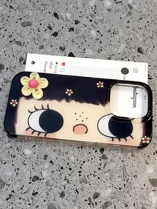 📓齐刘海哒大眼睛小女孩太萌啦👧~头上的花花发夹还是立体的耶🌼~太好康啦😻#手机壳 #手机壳推荐 #手机壳种草