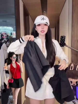 复古辣妹洗水棉休闲短裙女2025夏季防走光高腰显瘦A字蓬蓬半身裙#今日穿搭 #甜美穿搭 #女装穿搭 #时尚搭配分享