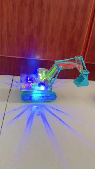 儿童彩灯齿轮挖掘机玩具 有灯光歌曲#儿童玩具 #挖掘机玩具 #玩具