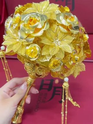 #新婚礼物 #手工制作 #古风饰品 #手捧花#备婚日常