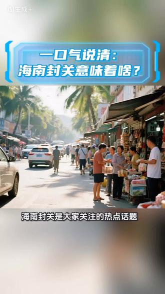 一口气说清:海南封关意味着啥? #零距离看懂财经 #燃起来了大国重器#海南