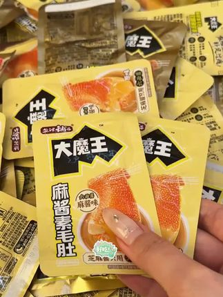 Gus同款盐津铺子麻酱素毛肚,好吃到停不下来