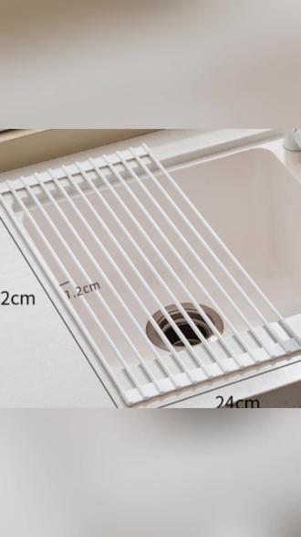 水槽卷帘沥水架水池可折叠沥水洗碗沥水篮伸缩洗菜沥水垫 #卷帘沥水架 #水槽伸缩篮 #洗菜沥水