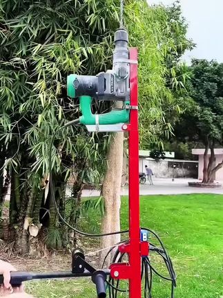 电锤升降支架液压升降自动打孔植筋吊顶安装工具#升降 #高性能实用工具 #五金工具