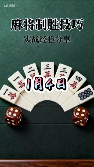 1月4日麻将指南,注意:以上分析仅供娱乐参考,实际活动请结合个人情况,理性对待#麻将技巧 #小麻将解心宽 #今日运势 #休闲娱乐