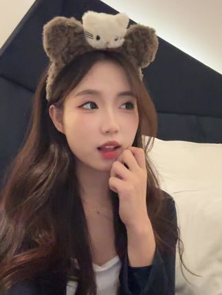 可爱猫猫发箍~ #可爱#发箍这样戴好美 #甜系女孩 #阔爱炸了