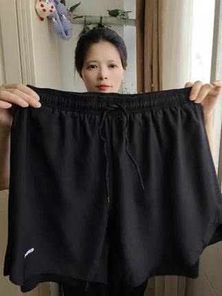 鸿星尔克男士双层防尴尬泳裤#泳裤#男士泳裤#沙滩裤