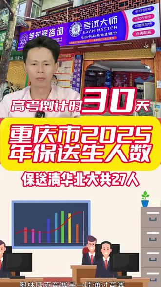 重庆2025年清华北大保送生人数#高考志愿填报