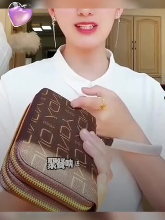 钱包女新款2024爆款时尚双拉链超大容量送妈妈长款女士手拿包皮夹#百搭包包 #新款包包 #潮流女包 #双肩背包 #包包推荐