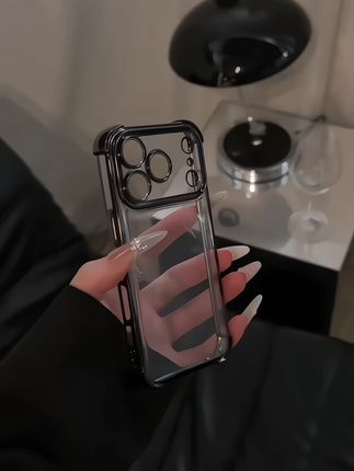 不用透明壳 别人怎么知道我这个是苹果17pro 呢~四角防摔气囊防摔壳壳~爱鼠啦#数码产品 #今日分享 #苹果17#手机壳 #手机壳透明高级感