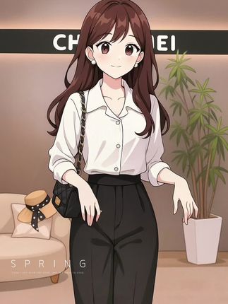 秋天最爱的白衬衫~#轻松摆脱路人感的韩系穿搭 #早秋穿搭显贵法则 #早秋姐感气质穿搭 #解锁秋季一周色彩灵感穿搭 #秋日可露丽配色穿搭