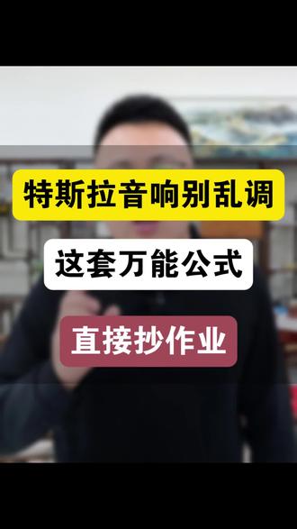 #特斯拉 特斯拉音响怎么调才好听