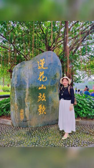 周末愉快!打卡莲花山公园。莲花湖的荷花开了!美!