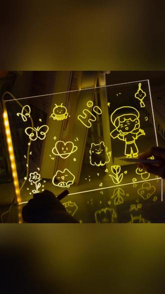 儿童发光画板手绘可擦diy手写板儿童夜光学习画笔荧光板画画神器 #儿童发光荧光画板 #可擦diy手写板 #夜光学习画画板 #手绘荧光板 #宝宝画画神器